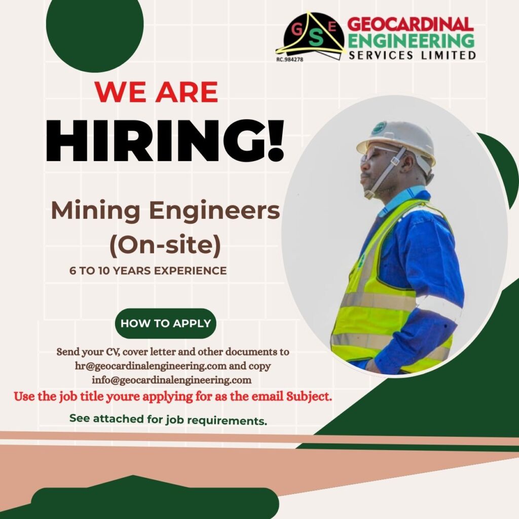 WE ARE HIRING!!!… – Geocardinal Engineering Services Limited